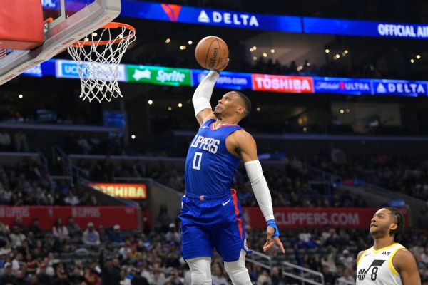 Sources – Russell Westbrook picking up $4M option with Clippers