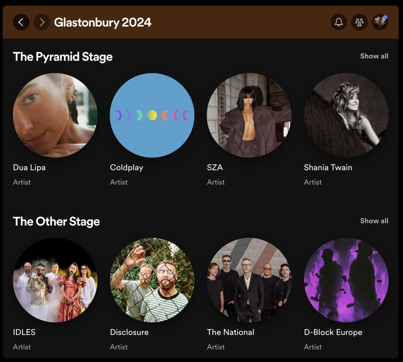Spotify will help you curate a personalised Glastonbury lineup