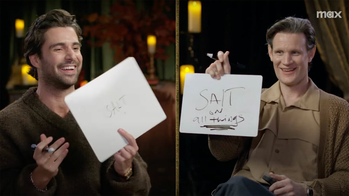 Watch ‘House of the Dragon’ stars Matt Smith and Fabien Frankel play a giggly game